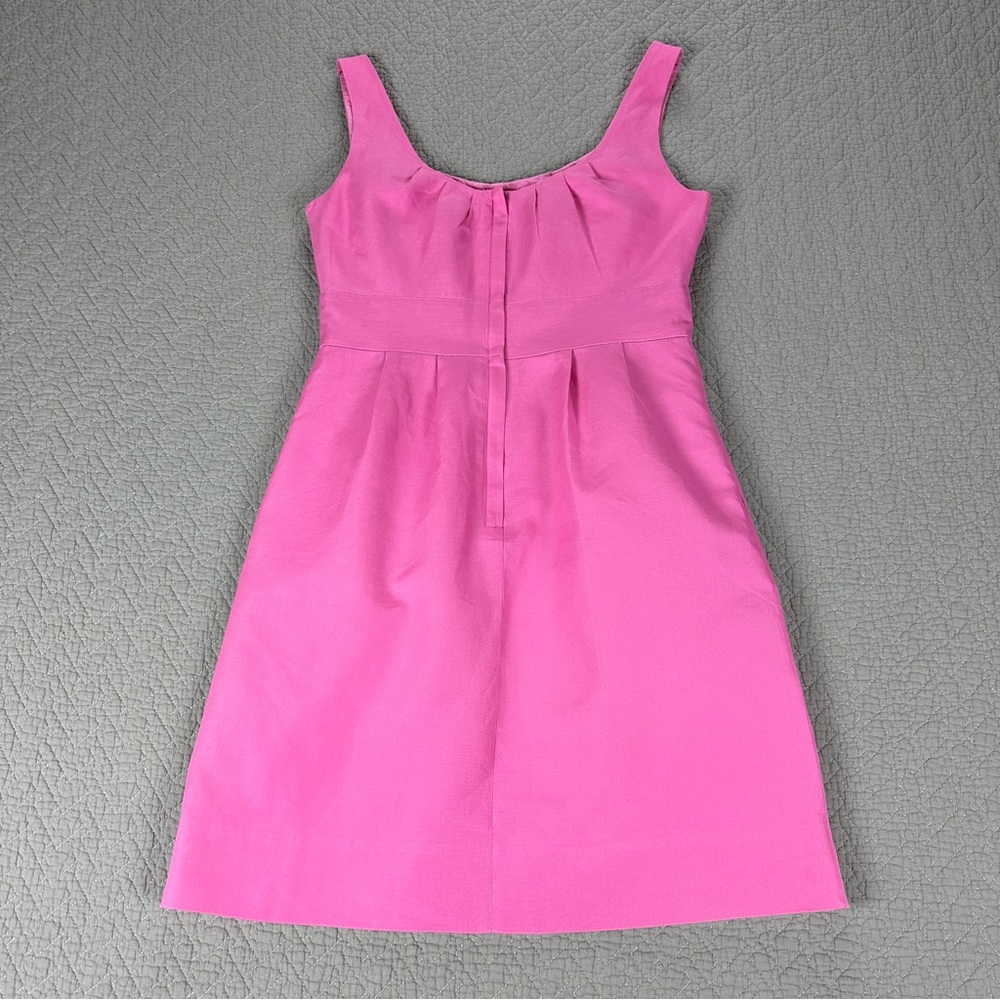 J. Crew Pink Cotton Dress Sleeveless Scoop Neck - Picture 4 of 16